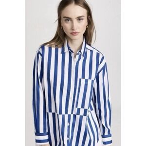 AYR The Deep End Button Down Shirt Women's Medium Retail $145